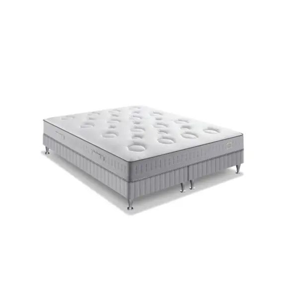 Ensemble matelas ressorts avec sommier à lattes 140×200