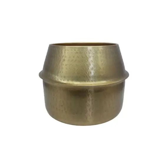 Pot de fleurs en aluminium or