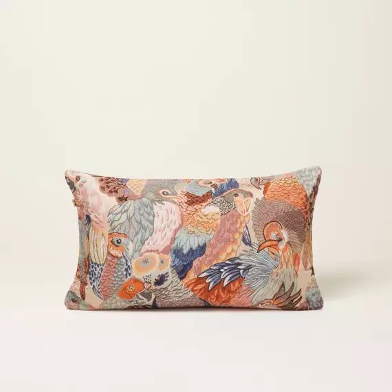 Housse de coussin JUNGLE BIRDS rosalbin – ORANGE