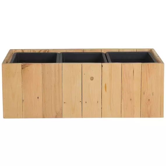 Bac à fleurs en bois 66x24x24