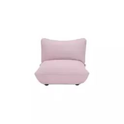 Canapé modulable Sumo en Tissu, Mousse recyclée – Couleur Rose – 108 x 108 x 90 cm