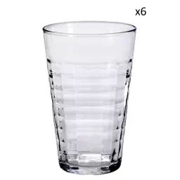 Lot de 6 – Verre à eau en verre trempé résistant 50 cl transparent