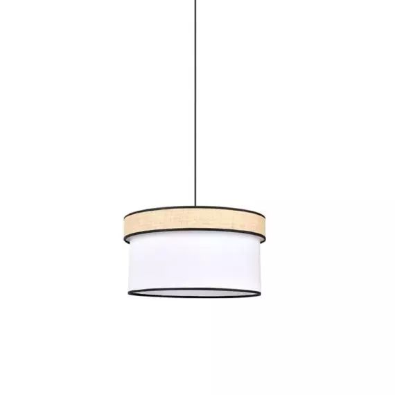 AMMAN-Suspension cylindrique Coton/Raphia Ø38cm