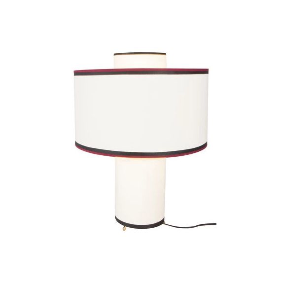 Lampe de table Bianca en Tissu, Coton – Couleur Blanc – 48.49 x 48.49 x 47 cm – Designer Sarah Lavoine