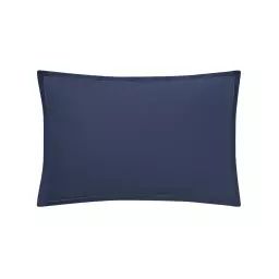 Taie d’oreiller en coton bleu 50×70