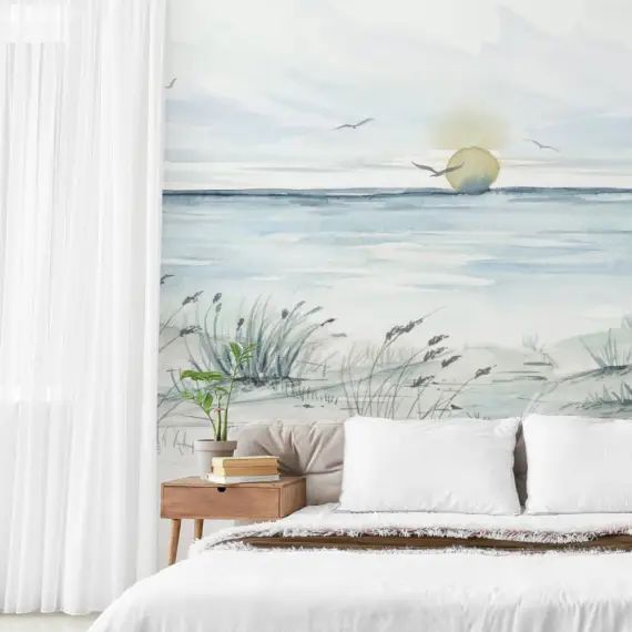Papier peint panoramique coucher de soleil 375 x 250 cm