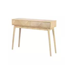 Console 2 tiroirs beige