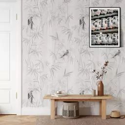 Papier Peint Japandi Forêt de Bambous 250×200 cm