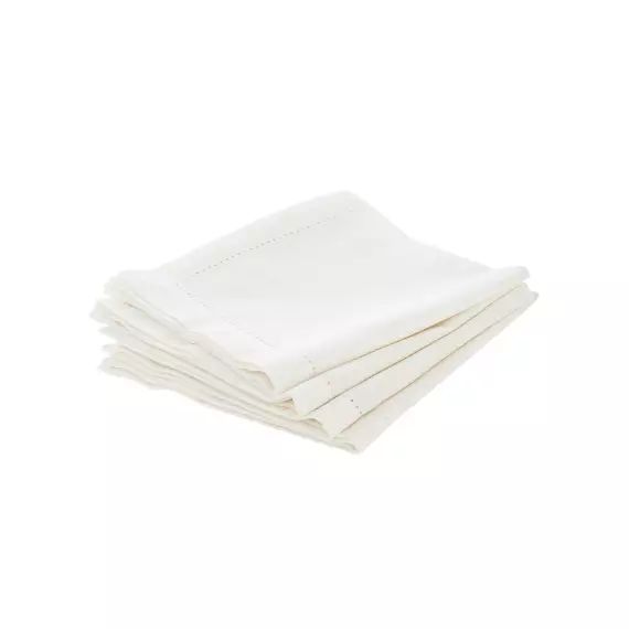 Lot de 4 serviettes de table Chambray – Atmosphera