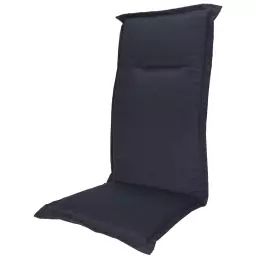 Coussin pour fauteuil de jardin gris imperméable 120x50x6cm