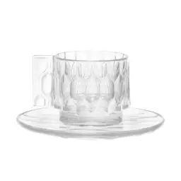 Tasse à café Jellies Family en Plastique, Technopolymère thermoplastique – Couleur Transparent – 19.83 x 19.83 x 5.5 cm – Designer Patricia Urquiola