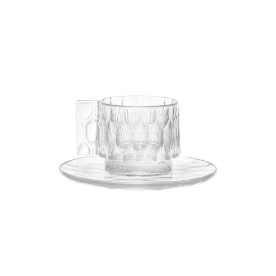 Tasse à café Jellies Family en Plastique, Technopolymère thermoplastique – Couleur Transparent – 19.83 x 19.83 x 5.5 cm – Designer Patricia Urquiola