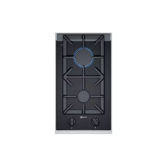 Plaque gaz Neff N23TS29N0 – N 90, Domino gaz, 30 cm, Vitroceramique, Noir