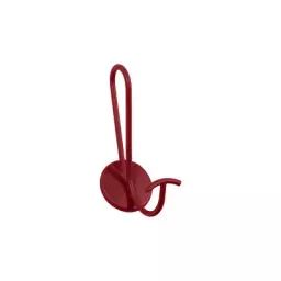 Patère Acrobate en Métal, Acier – Couleur Rouge – 10 x 21.9 x 27 cm – Designer Studio