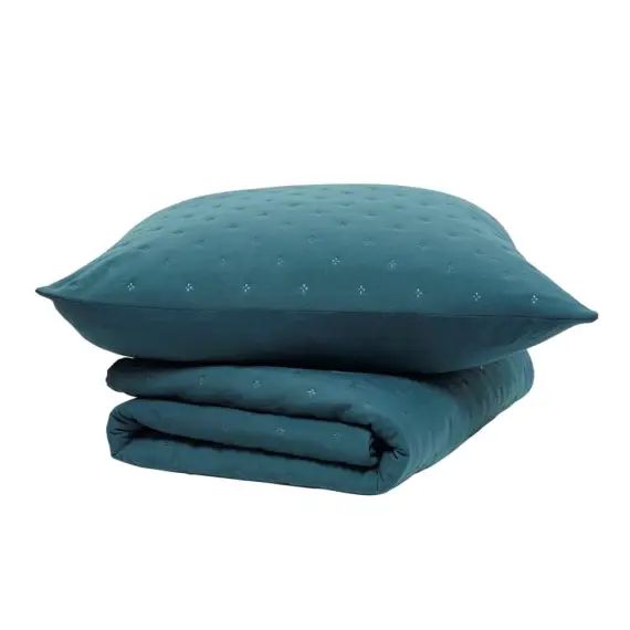 Couvre lit boutis vert foncé 240×260