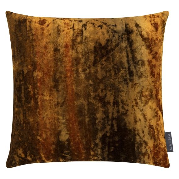 Housse de coussin laiton doré velours effet 3D 40×40