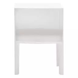 Table de chevet Ghost en Plastique, PMMA – Couleur Blanc – 50 x 40 x 57 cm – Designer Philippe STARCK with Eugeni QUITLLET