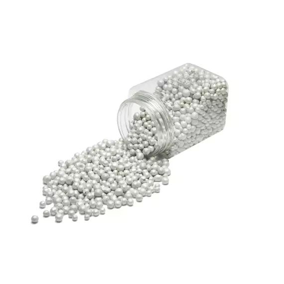 Perles décoratives blanches en argile pour vase 350ml