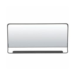Miroir horizontal avec tablette et bord noir 80×40