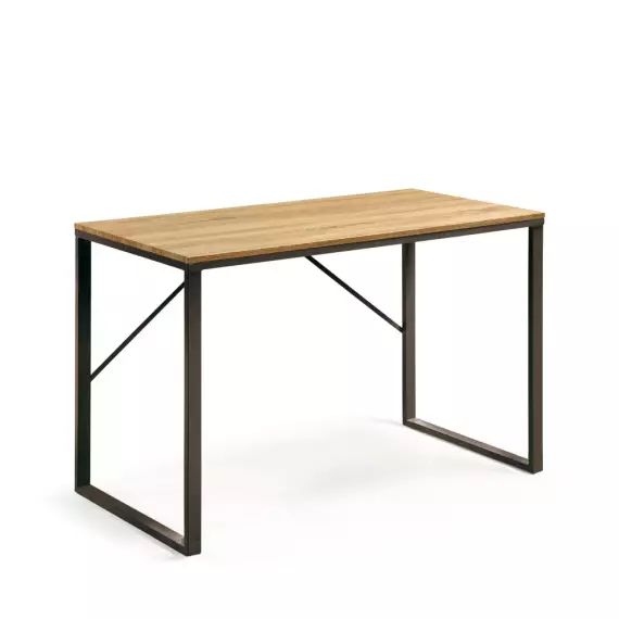 Montoro – Bureau en bois et métal – Couleur – Bois clair