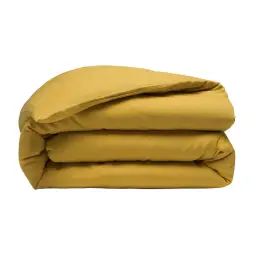 Housse de couette lin lave jaune 240×260 cm