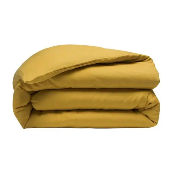 Housse de couette lin lave jaune 240×260 cm
