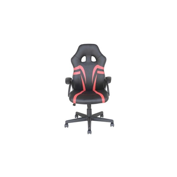 Fauteuil de bureau RACER coloris noir/rouge