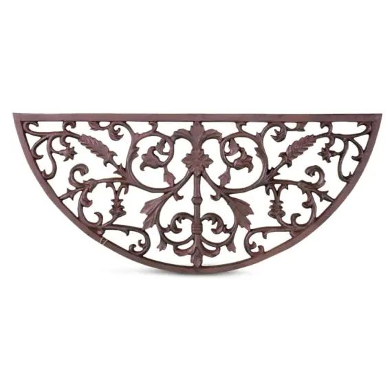 Paillasson Demi Lune Fonte Marron 69cm