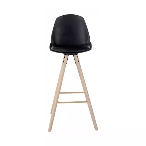 Tabouret de bar H.77 cm OSLO noir