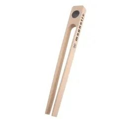 Pince à toast magnétique 20 cm pour grille-pain en bois  multicolore