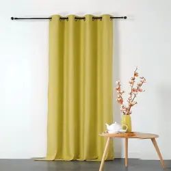 Rideau double natte non feu m1 polyester vert 240 x 135