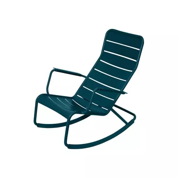 Rocking chair Luxembourg en Métal, Aluminium laqué – Couleur Bleu – 69.5 x 100.66 x 92 cm – Designer Frédéric Sofia