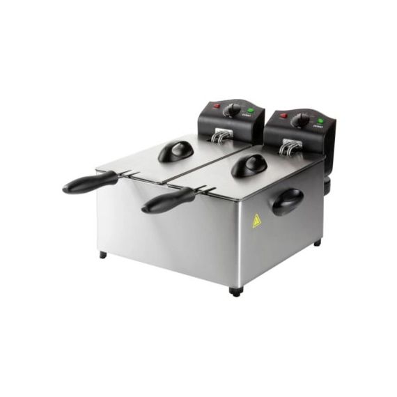 Friteuse semi-professionnelle Domo Inox 2 Bacs DO560FR