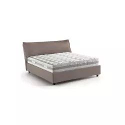 Lit coffre cm 120×190 en tissu marron