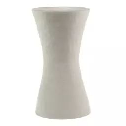 Vase Earth en Papier, Papier mâché recyclé – Couleur Blanc – 26 x 26 x 47 cm – Designer Marie  Michielssen