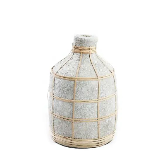 Vase en terre cuite gris naturel H23