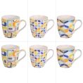 image de mugs, bols & tasses scandinave Coffret 6 tasses 23 cl   en porcelaine  multicolore
