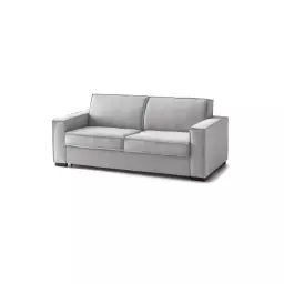 Canapé-lit 3 places en tissu gris