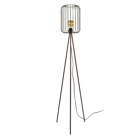 Lampadaire métal marron