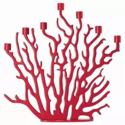 Chandelier en Métal, Fonte d’aluminium – Couleur Rouge – 47.5 x 21 x 46 cm – Designer Vittorio Locatelli