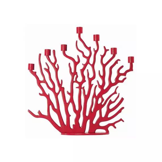 Chandelier en Métal, Fonte d’aluminium – Couleur Rouge – 47.5 x 21 x 46 cm – Designer Vittorio Locatelli