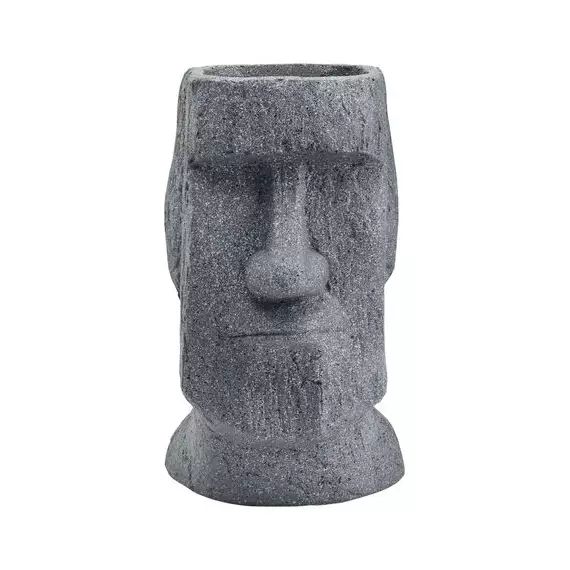 Cache pot H43 cm ILE DE PAQUES Gris
