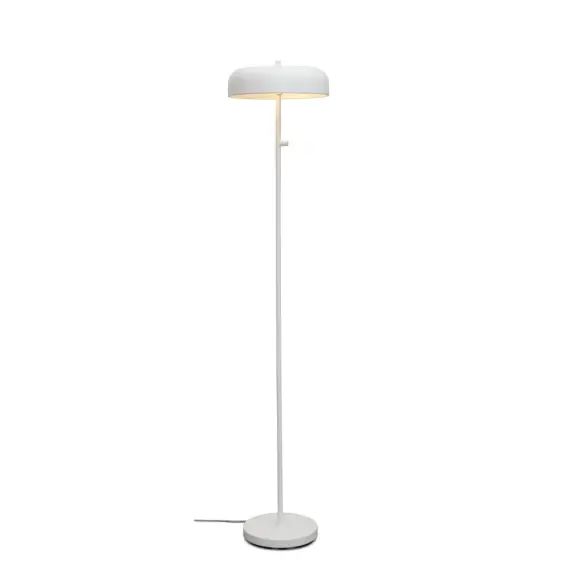Lampadaire en métal blanc, h. 145.5cm