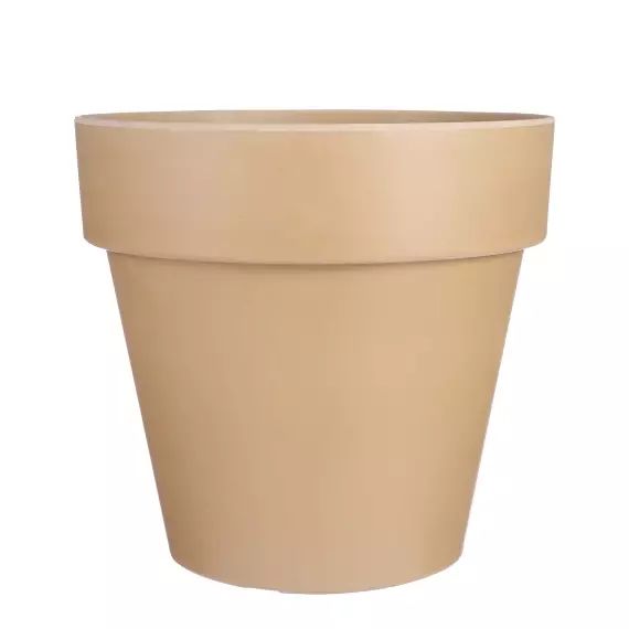 Cache-pot d&rsquo;exterieur en fibres végétales terra H34