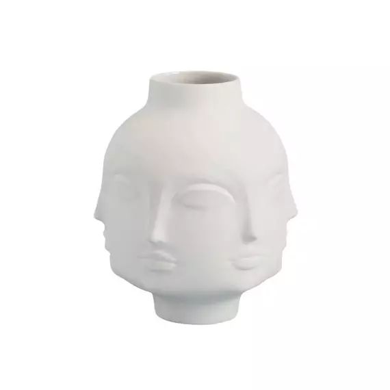 Vase Muse en Céramique, Porcelaine – Couleur Blanc – 18.17 x 18.17 x 21 cm – Designer
