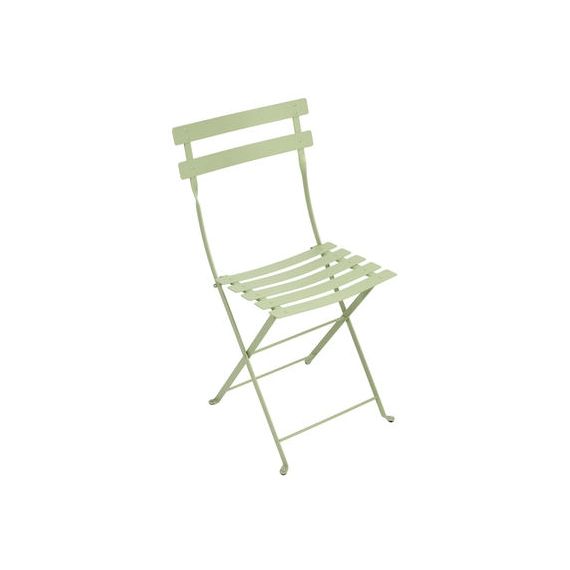 Chaise pliante Bistro en Métal, Acier laqué – Couleur Vert – 45 x 38 x 82 cm – Designer Studio