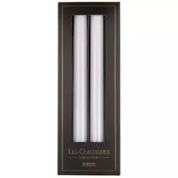Bougies longues blanches (x4)