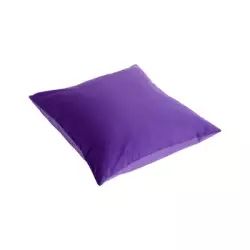 Taie d’oreiller 65 x 65 cm Duo en Tissu, Coton Oeko-tex – Couleur Violet – 65 x 65 x 1 cm