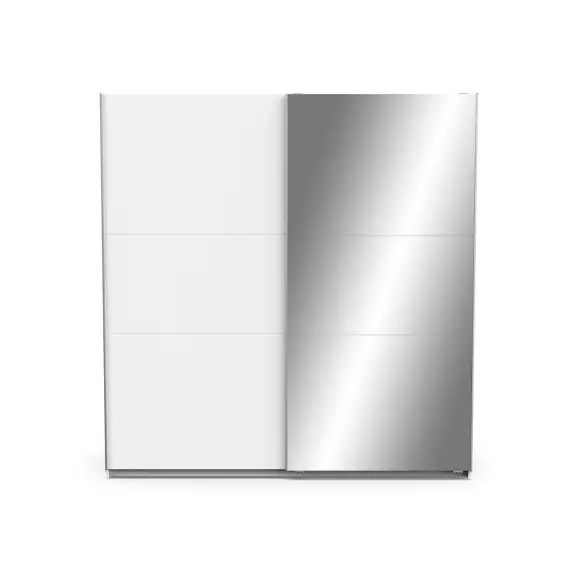 Armoire 2 portes coulissantes et miroir – L194,5 cm
