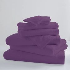 Drap de bain uni et coloré coton violette 150×100